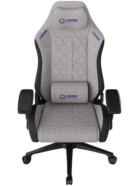 Lorgar Advanced CHA41 Текстилен Геймърски Стол с Регулируеми Подлакътници Сив