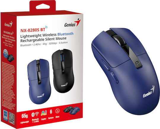 Genius NX-8280S Ασύρματο Bluetooth Ποντίκι Μπλε