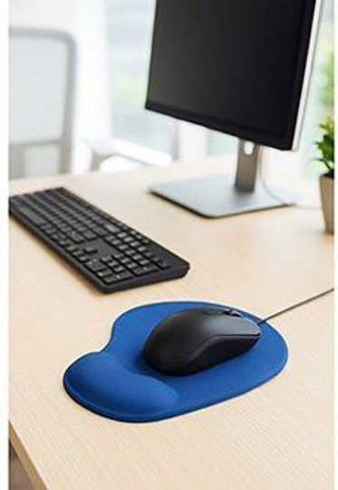 Powerton WPEPE5-NB Mauspad (230mm) mit Handgelenkstütze Blau