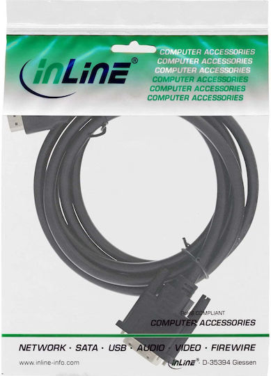 InLine Kabel DVI-D-Stecker - HDMI-Stecker 0.5m Schwarz (17659E)