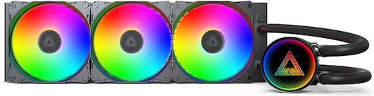 Montech LightFlow ARGB 360 Υδρόψυξη AIO CPU με 3 Ανεμιστήρες 120mm Λευκή