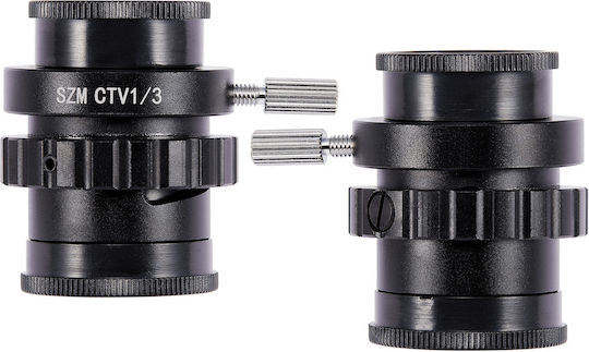 Kit de Accesorii pentru Microscop Szm Ctv 1/2 1/3 Adaptor 0.3x 0.5x Adaptor Obiectiv cu Montură C Cameră pentru Microscop Stereo Trinocular Lame pentru Microscop Ctv 1-3