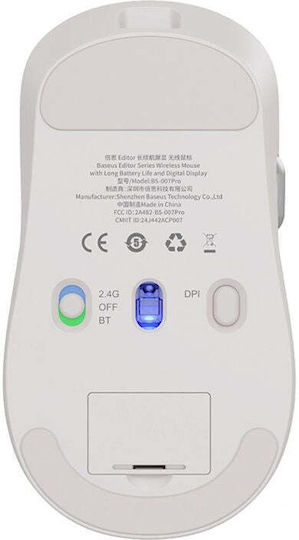Baseus Editor Ασύρματο Bluetooth Ποντίκι White