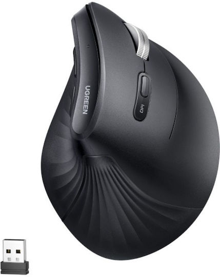 Ugreen MU008S Mini Ασύρματο Εργονομικό Bluetooth Mini Ποντίκι Μαύρο