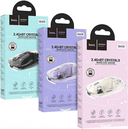 Hoco GM29 Wireless Bluetooth Mouse Space White