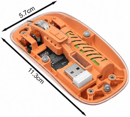 Aoas WB08 Kabellos Bluetooth Maus Orange