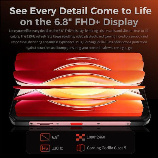 WP56 5G Dual SIM (8/256GB) Smartphone Rezistent Roșu