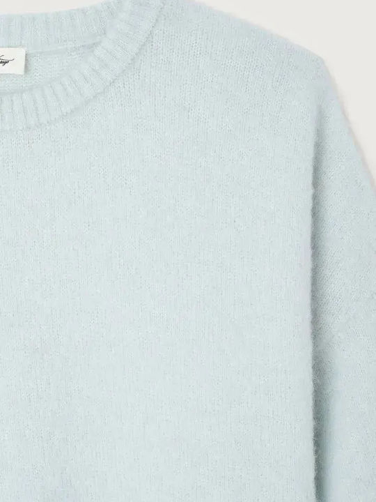 Vitow Women's Long Sleeve Wool Sweater Purple