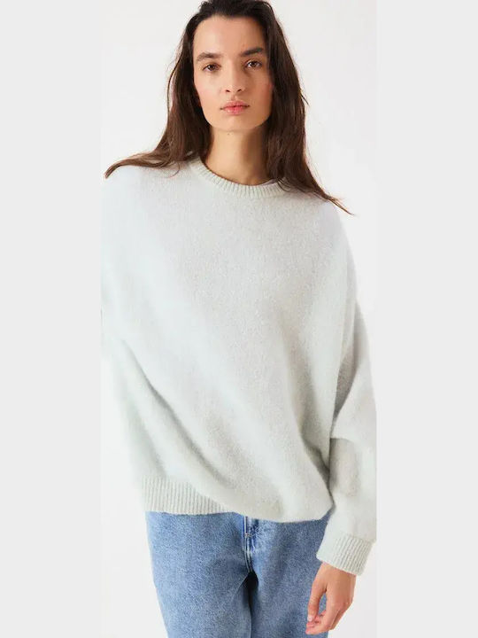 Vitow Women's Long Sleeve Wool Sweater Purple