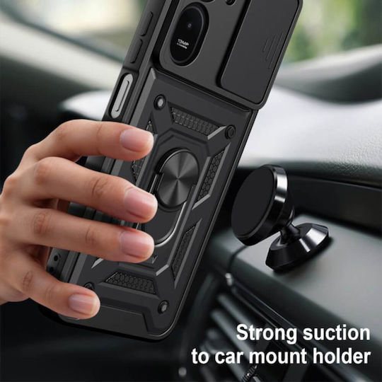 Bodycell Husă Slide Cover Back Cover Neagră (Galaxy S26 FE)