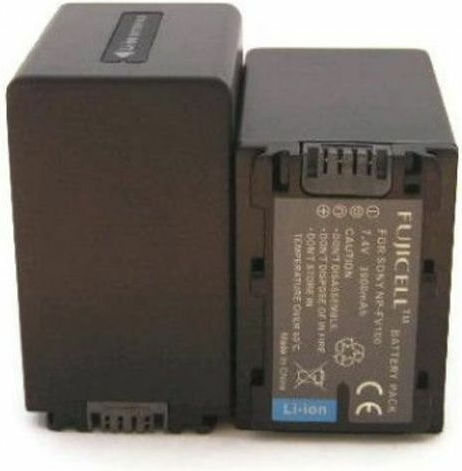 Fujicell Батерия за видеокамера NP-FV100 3250mAh Съвместима с Sony