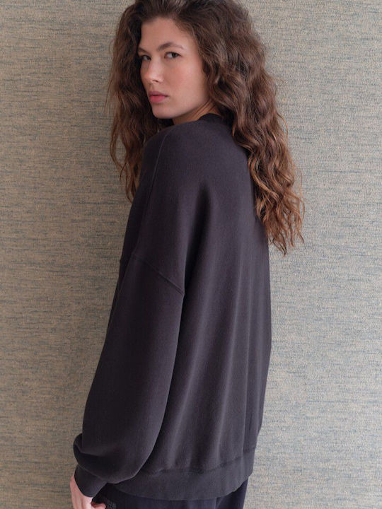 Winter Women's Cotton Long-Sleeve Top Darkness