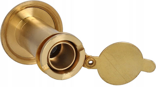 Lob Vizor Ø14mm pentru Ușă cu Grosimea de 35-60mm, Unghi de Vizualizare de 180°, Auriu