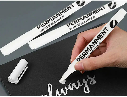 Verk Group Marker Permanent Alb 1 mm