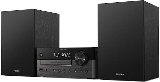 Philips Ηχοσύστημα 2.0 Micro Music System TAM4505M2/12 60W με CD Player και Bluetooth Μαύρο