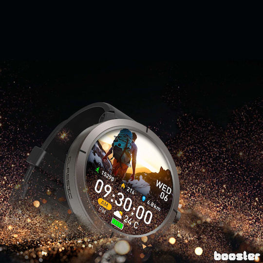 Booster Impera Pro Aluminum Waterproof Smartwatch with Heart Rate Monitor (Space Titanium)