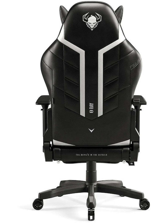 Diablo X-Ray 2.0 Gaming-Stuhl in kleiner Größe aus Kunstleder mit verstellbaren Armlehnen in Schwarz