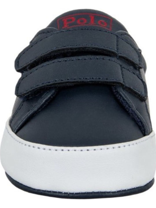 Ralph Lauren Baby Soft-Sole Sneakers Navy Blue Polo