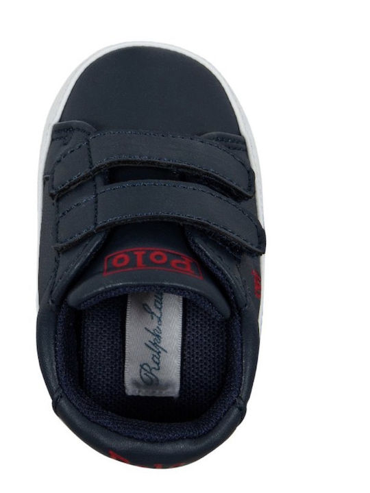 Ralph Lauren Baby Soft-Sole Sneakers Navy Blue Polo