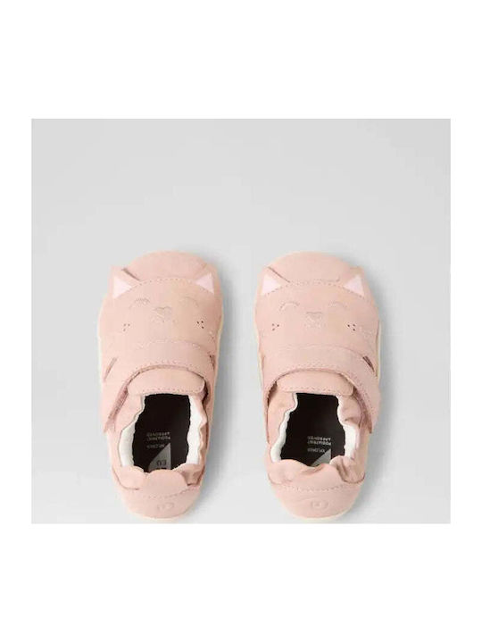 Bobux Pink Baby Soft-Sole Sneakers Xplorer