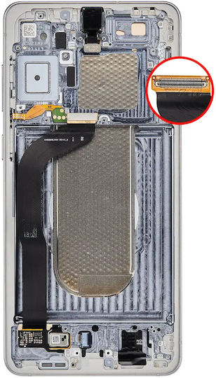 Oled Assembly Frame Compatible Samsung Galaxy S25 Edge Service Pack Titanium Silver Titanium Icyblue