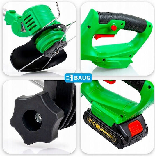 Notig Motocoasă De Umăr / De Mână cu Baterie 20V 2,3 kg cu 2 Acumulatori de 2 Ah