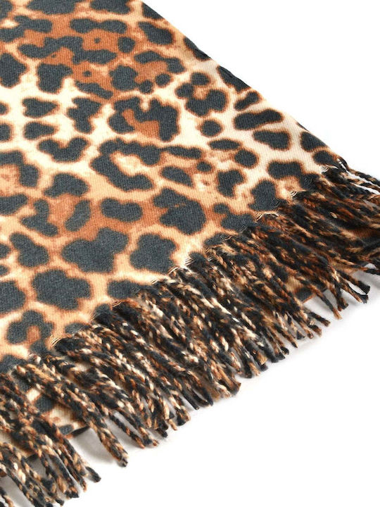 Women's Multicolour Scarf 0043.8286.N-animal-print