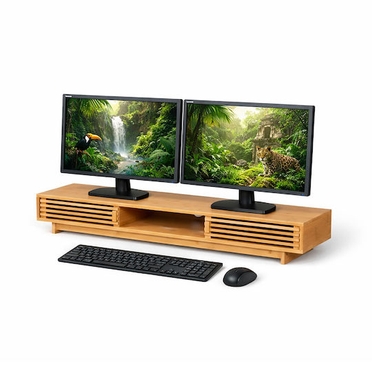 Relaxdays Suport de Birou pentru 2 Monitoare (10053050_126)
