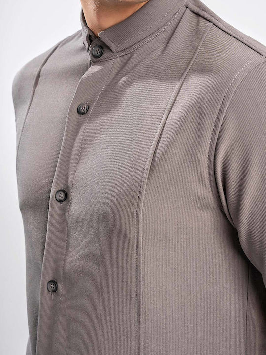 Fanco Long Sleeve Grey Overshirt