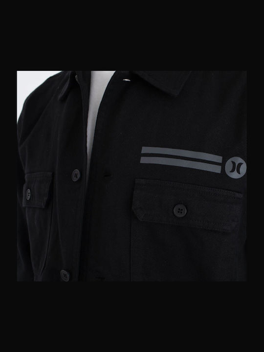 Long Sleeve Black Overshirt