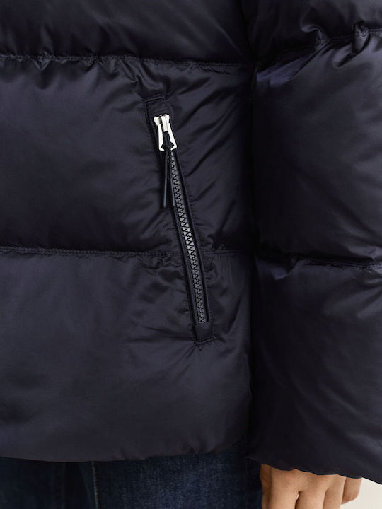 Women's Waterproof Puffer Jacket for Winter Dark Blue