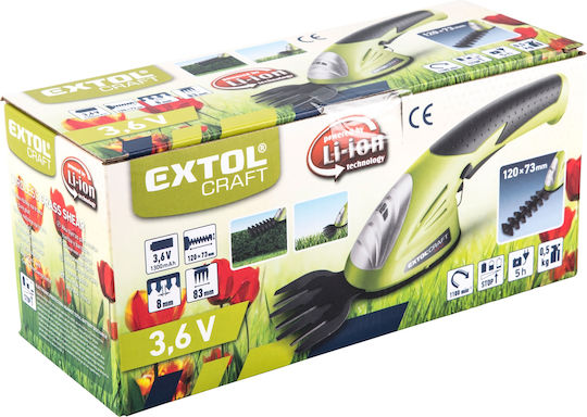 Extol Craft Foarfecă Electrică de Tuns Gard Viu cu Lungimea Lamei de 12 cm