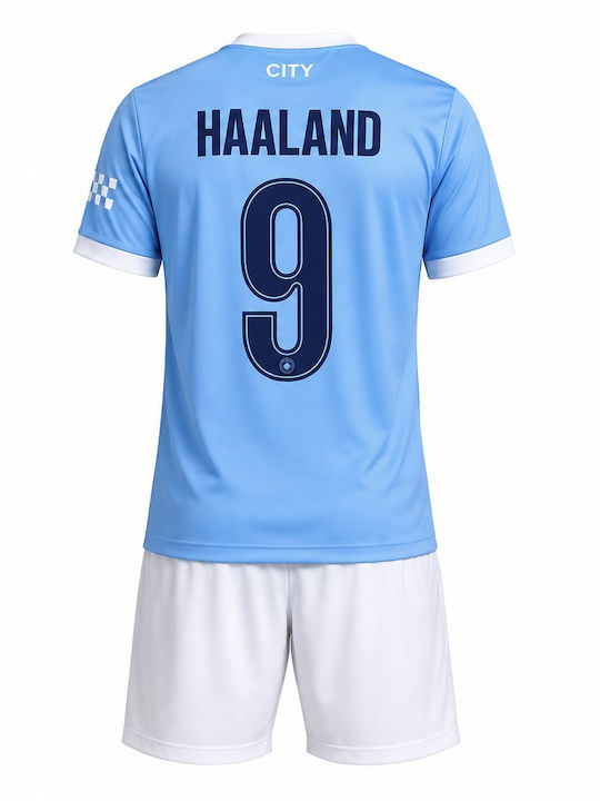 Σετ Παιδική Φανέλα Manchester City Σορτσάκι Haaland Mc55327-h9