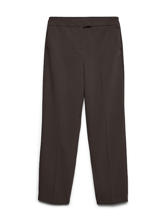 Vero Moda Women's Fabric Trousers Coffee Bean Brown