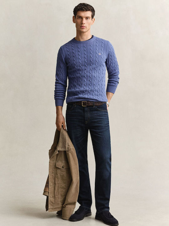 Long-Sleeve Light Blue Sweater