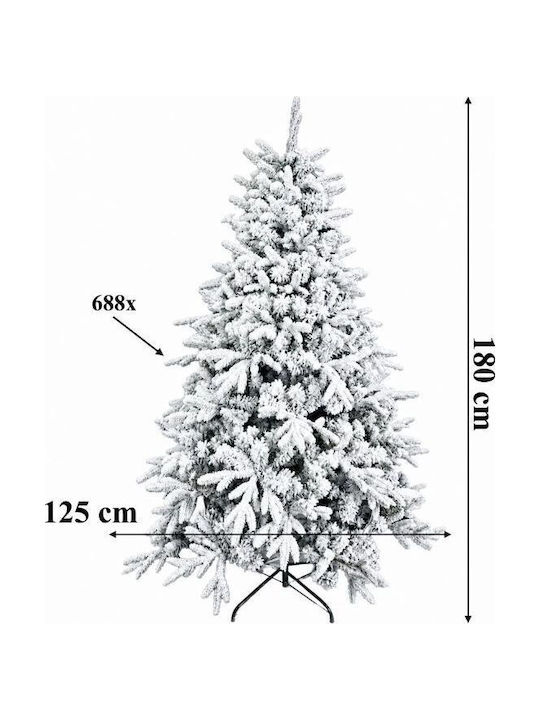 Beschneiter Weihnachtsbaum 180 cm