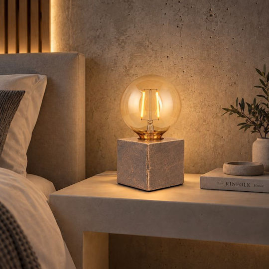Elvhx Decorative Lamp with Socket for Bulb E27 Brown