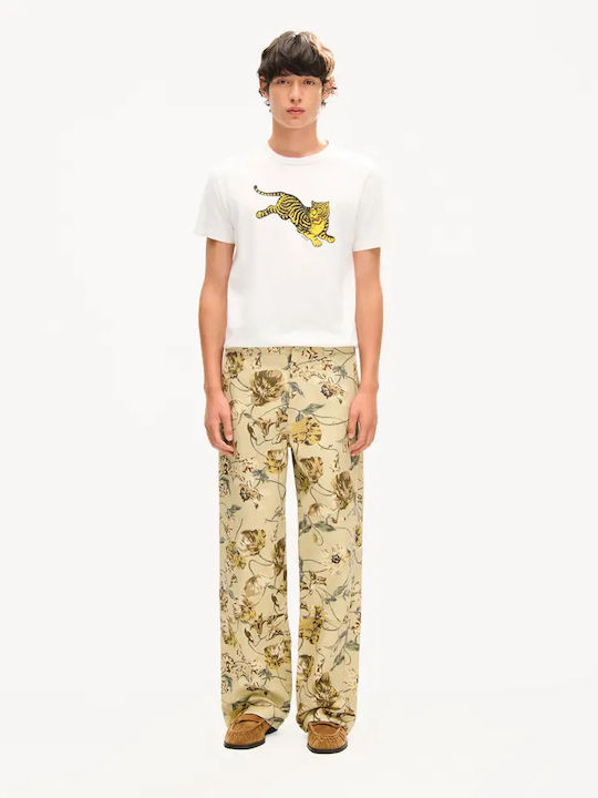 T-Shirt Jumping Tiger Offwhite