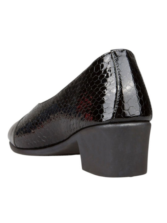 Pantofi cu toc din piele negri