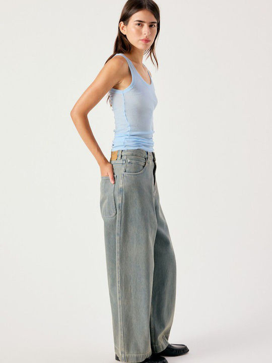 High-Rise Women's Jeans in a Loose Fit Grey