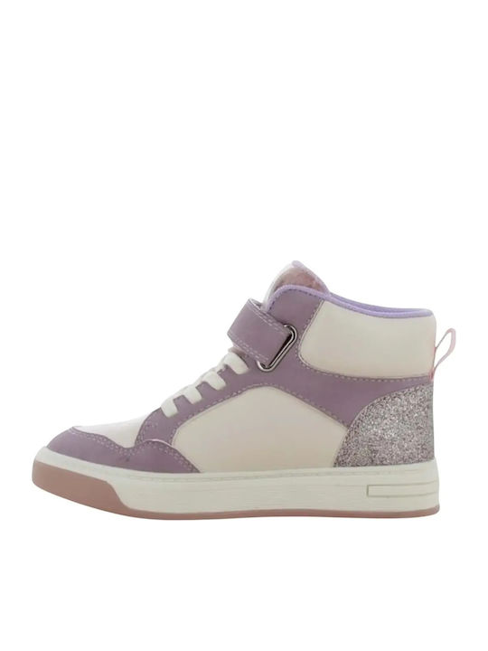 Anatomische Kinder-Sneaker High mit Klettverschluss, Mehrfarbig