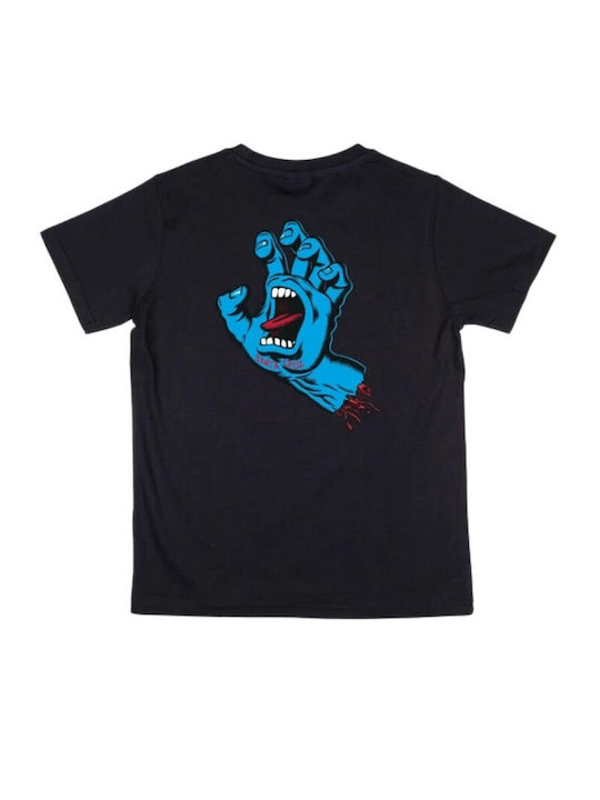 Santa Cruz Kids' T-shirt Black Screaming