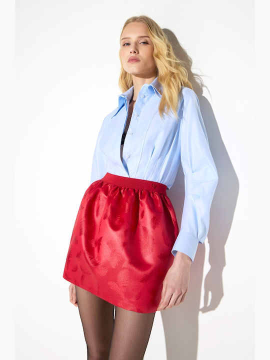 Elisabetta Franchi Damen-Langarmhemd Light Blue