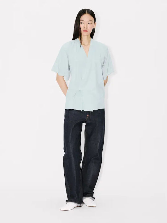 Μακρυμάνικο Γυναικείο Τζιν Πουκάμισο Stone Bleach Chambray