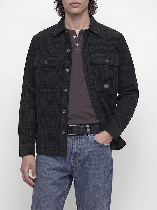 Jack & Jones Langärmeliges Cord-Overshirt Jetblack