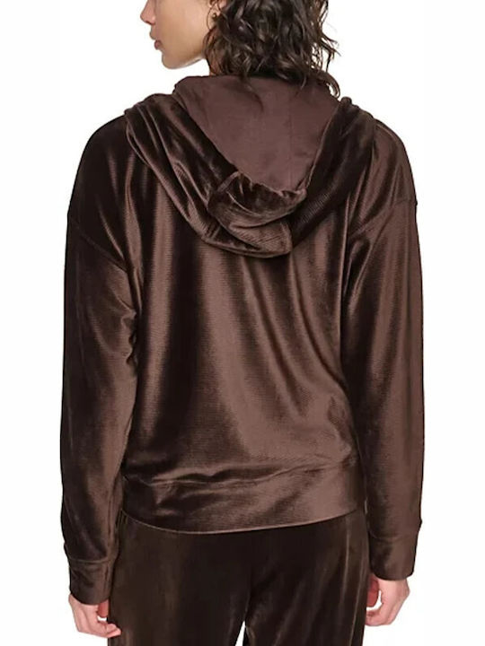 Braune Damenstrickjacke