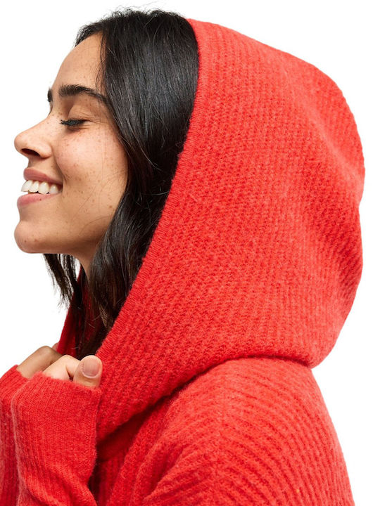Women's Knitted Cardigan Red