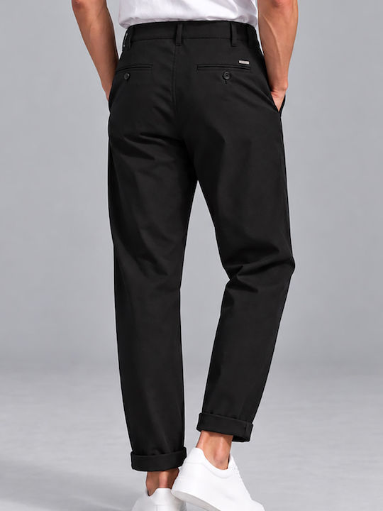 Ανδρικό Παντελόνι Ελαστικό Loose Fit Black
