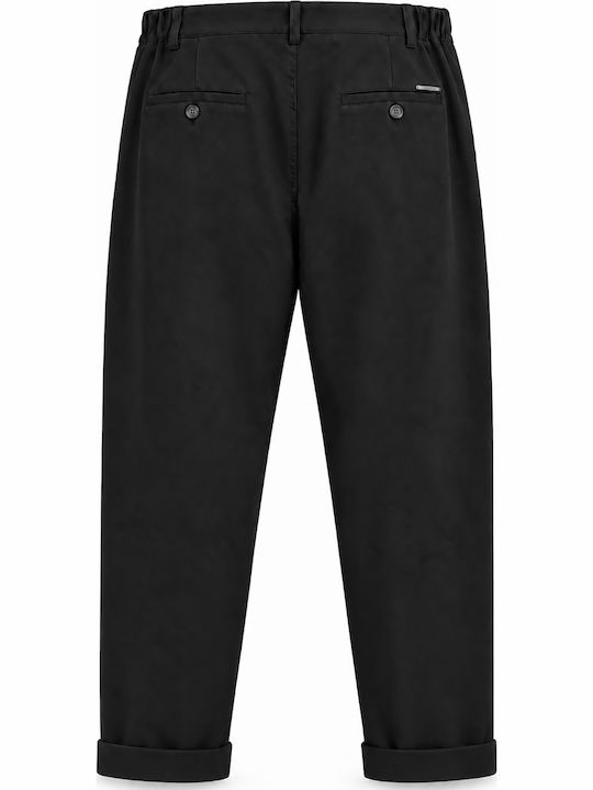 Ανδρικό Παντελόνι Ελαστικό Loose Fit Black