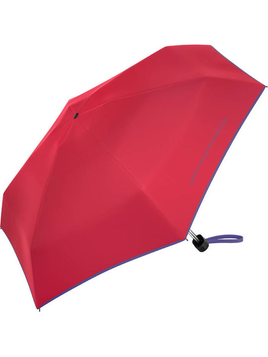 Benetton Super Umbrelă de Ploaie Pliabilă Roșie Benetton Super Umbrelă de Ploaie Pliabilă Roșie
